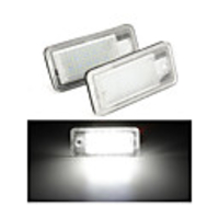2Pcs Led Number License Plate Light Bulb Error Free Number Plate Lamp For Audi A4 A5 A6 C6 A3 S3 S4 S5 B6 B7 S6 A8 S8 Rs4 Q7