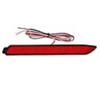 2Pcs LED Rear Bumper Reflector Brake Lights Tail Lights Red Lens For Toyota IS-F GX470 RX300