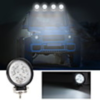 2Pcs Light LED Work Light Bulbs 126W 12600LM 16 LED White Working Lights For Universal All Models