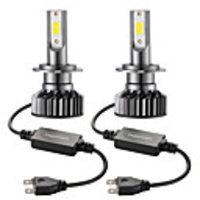 2PCS Mini Car LED Headlight Bulb H7 Hi/Lo 72W 10000LM Car Headlight Car Front Bulb Super Bright White Beam 6000K 12V Car Modeling Fog Light Kit