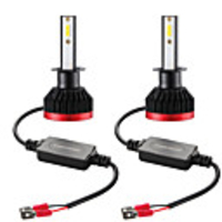 2PCS Mini Led Bulb Car Headlight Super White H1 100W 20000LM 6000K Car Headlight 2 DOB Chips Full Beam Angle Waterproof IP67