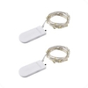 2pcs Mini LED String light 2M Silver Wire Fairy Lights for Garland Home Christmas Wedding Party Decoration Powered by CR2032 Battery