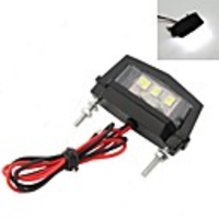 2pcs Motorcycle / Car Light Bulbs 5 W 3 LED License Plate Lights For Motorcycles / universal All years
