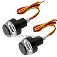 2pcs Motorcycle Handle light Bar End Indicator turn signal light Universal Handle Bar Grip Plug Side Marker Lamp Accessory