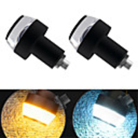 2Pcs Motorcycle LED Lightings Yellow And White Double Light Modified Handlebar LED Turn Signal For Motorcycle