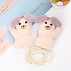 2pcs Newborn Unisex Active Dog Animal Knitted Knitwear Gloves White / Blue / Purple One-Size