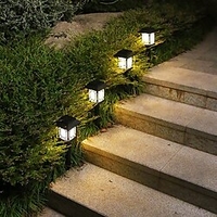 2pcs Outdoor Pathway Lights Solar Lawn Light 2 in 1 Waterproof LED Garden Light for Pavilion Courtyard Walkway Landscape Decoration miniinthebox