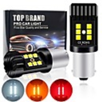 2PCS P21W Led Ba15s 1156 Signal Lamp 1157 Led Bay15d P21/5w Bulb NEW 3030SMD 12LED Canbus Turn Brake Backup Light 12V
