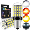 2pcs P21W PY21W T20 W21W 7440 Turn Signal Light S25 54 SMD Canbus ERROR FREE Car Bulb Brake lamp12-24v miniinthebox