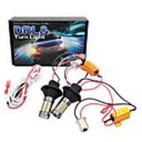 2pcs P21W W21W PY21W LED Canbus Bulbs 1156 Ba15s T20 Dual Color Lamp No Error Turn Signal light DRL 4014 66-SMD 12v