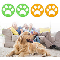 2PCS Pet Hair Catcher Cat Dog Fur Lint Hair Remover Clothes Dryer Washing Machine Accessories Reusable Cleaning Laundry Catcher Ramdon Color