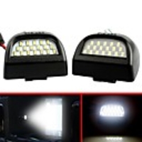 2Pcs Rear License Plate Lights 18-LED For Chevrolet Silverado GMC Sierra 1500 2500 3500 12V LED Number Plate Light