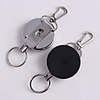 2pcs Resilience Steel Wire Rope Elastic Keychain Sporty Retractable Alarm Key Chain Anti-lost Telescopic Key Ring Keys