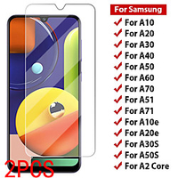 2PCS SAMSUNG Screen Protector Galaxy A71 5G / A51 4G / A90 / A80 / A70S / A10 / A20E / A30 / A40 / A50 / A60 / A01 / A11 / A41 High Definition (HD) Front Screen Protector Tempered Glass miniinthebox