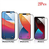 2PCS Screen Protector iPhone 12 Mini / 11 Pro Max / X / XS / XR / XS Max / 7 8 6S Plus / SE 2020 High Definition (HD) Front Screen Protector Tempered Glass Second-Generation Enhanced Screen Printing