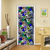 2pcs Self-adhesive Creative 3d Letter Door Stickers For Living Room Diy Decoration Home Waterproof Wall Stickers miniinthebox