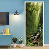 2pcs Self-adhesive Creative Original Forest Stream Door Stickers Living Room Diy Decoration Home Waterproof Landscape Wall Stickers miniinthebox