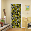 2pcs Self-adhesive Creative Text Art Door Stickers For Living Room Diy Decoration Home Waterproof Wall Stickers miniinthebox