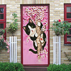 2pcs Self-adhesive Creative Tree Cat Door Stickers For Living Room Diy Decorative Home Waterproof Wall Stickers miniinthebox