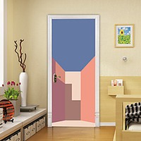 2pcs Self-adhesive Creative Wall Door Stickers For Living Room Diy Decorative Home Waterproof Wall Stickers miniinthebox