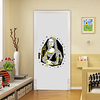 2pcs Self-adhesive Mona Lisa Smile Door Stickers For Living Room Diy Decoration Home Waterproof Wall Stickers miniinthebox