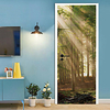 2pcs Self-adhesive Pvc Creative Forest Sunshine Door Stickers For Living Room Diy Decorative Home Waterproof Wall Stickers miniinthebox