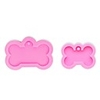 2pcs Shiny Dog Bone Shape Silicone Mold for Keychain Pendant Moulds DIY Jewelry Making Epoxy Resin mold