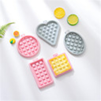 2Pcs Silicone Waffle Mold Baby Food Supplement Rice Cake Mold Household Baking Tools Steamed Cake Baking Tray