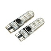 2Pcs T10 5050SMD RGB Car Side Marker Lights License Plate Lamp Remote Universal