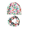 2pcs Toddler / Infant Unisex Active Cartoon Printing Hats Caps / Baby Bibs Purple / Blushing Pink / Green One-Size