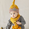 2pcs Toddler / Infant Unisex Active Patchwork Organic Cotton / Polyester Hats Caps / Scarves Blue / Red / Yellow One-Size