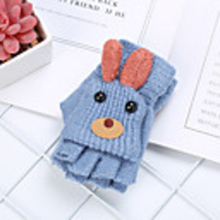 2pcs Toddler Unisex Active Animal Knitted Knitwear Gloves Blushing Pink / Wine / Khaki One-Size