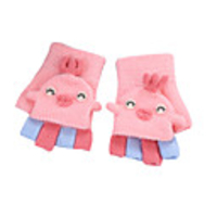 2pcs Toddler Unisex Active Cartoon Knitted Knitwear Gloves Blue / Red / Yellow One-Size