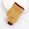 2pcs Toddler Unisex Active Cartoon Knitted Knitwear Gloves Purple / Yellow / Blushing Pink One-Size