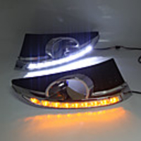 2Pcs Turn Signal Relay Car-styling 12V LED DRL Daytime Running Lights With Fog Lamp Hole For Chevrolet Captiva 2011-2014