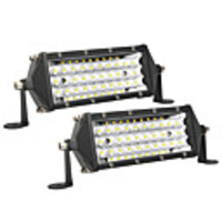 2Pcs Ultra Thin 8 Inch 5-Row LED Work Light Offroad Car Truck Driving Fog Lamps Car Accessories White Light