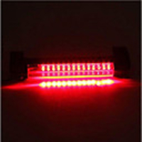 2Pcs Universal 24-LED Car Rear Window High Mount 3rd Brake Fog Stop Light Assembly Red Tail Lamp Bar