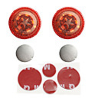 2Pcs Universal LED Car Opening Door Safety Warning Anti-collision Lights Magnetic Sensor Strobe Flashing Alarm Lights Parking Lamp