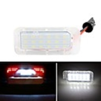 2Pcs White Canbus 12V LED Number License Plate Light Lamp for Focus 5D Fiesta Mondeo