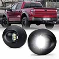 2Pcs White LED License Plate Light Assembly Replacement Tag Lamp for 1990-2014 Ford F-150 1990-1999 F-250 F-350 Superduty Ranger Explorer Bronco Excursion Expedition Pickup Truck