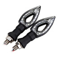 2pcs Wire Connection Motorcycle Light Bulbs LED Turn Signal Lights For universal All Models All years