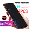 2PCS Xiaomi Screen Protector Mi Note 10 Pro / Mi Note 10 Lite / Mi Note 10 High Definition (HD) Front Screen Protector Tempered Glass Privacy Screen