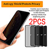 2PCS Xiaomi Screen Protector Xiaomi Redmi Note 9 Pro / Note 8 / Note 7S / Note 6 / Note 5A / Note 4X High Definition (HD) Front Screen Protector Tempered Glass Privacy screen
