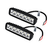 2Pcs/Lot 18W LED Work Light Bar Car Truck Boat Driving Lamp Off-road SUV Spot Daytime Running Lights