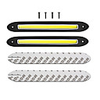 2pcs/lot car styling cob DRL Daytime Running Light Fog Lights Super Bright Flexible Waterproof COB Straight Driving White white turn yellow 12v