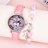 2pcs/Lot Fashion Unicorn Watch For Kids Children Daughter Gift With Bracelet miniinthebox