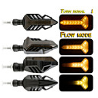 2pcs/lot Motorcycle Turn Signals Tail Light LED Flowing Water Flashing Blinker Brake/Running Light DRL Flasher Tail Lamp for Honda