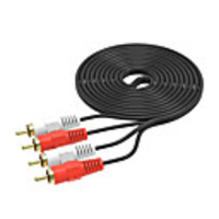 2RCA Male to 2 RCA Male Audio Video Cable RCA Audio Splitter Cable for DVD Sound TV box Louder 3M