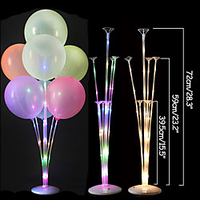 2Set Balloon Stand Display Stand Happy Birthday Wedding Party Decoration Balloon Arch Stand Floating Balloon Support Column miniinthebox