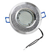 2W 3528 SMD 36-LED 240LM White Ceiling Spot Light Bulb (Brushed,  Half Frosted Glass Cover)